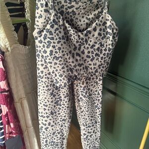 Leopard Print Tank and Leggings Set